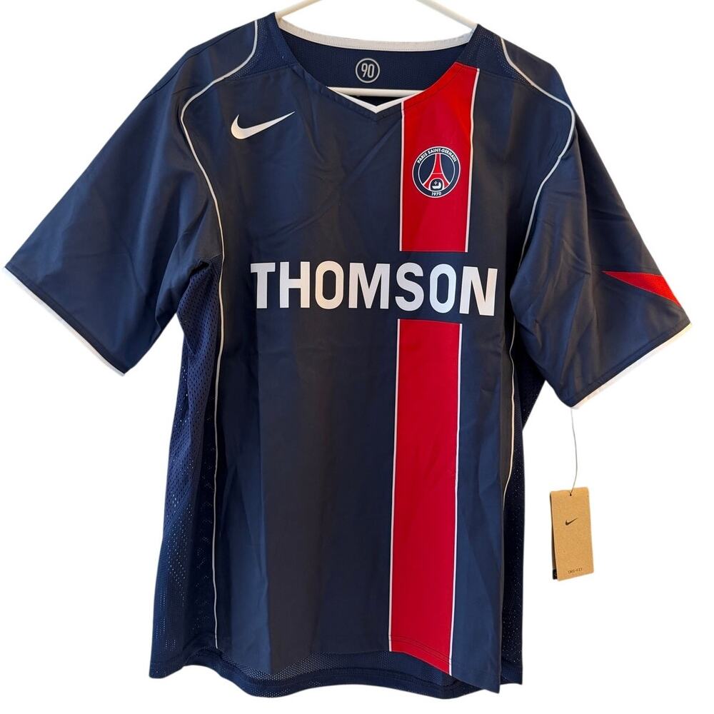 Nike Paris Saint-Germain Thomson Soccer Jersey Men’s L Blue Red White MSRP $130